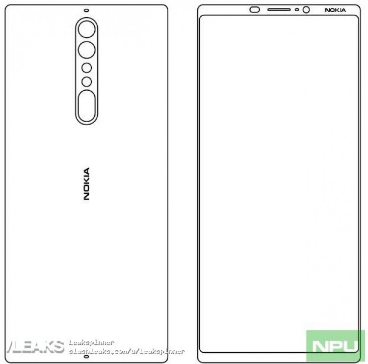 Nokia 9 leaked sketches
