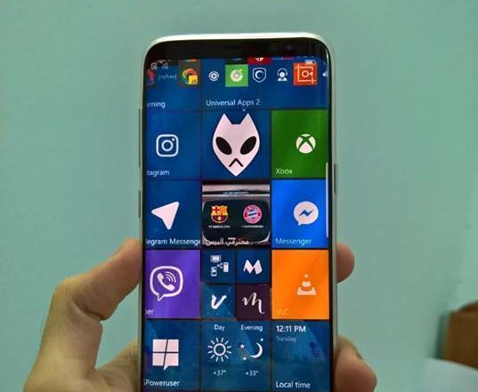 Pictures of Samsung Galaxy S8 Running Windows 10 Mobile OS leaks online