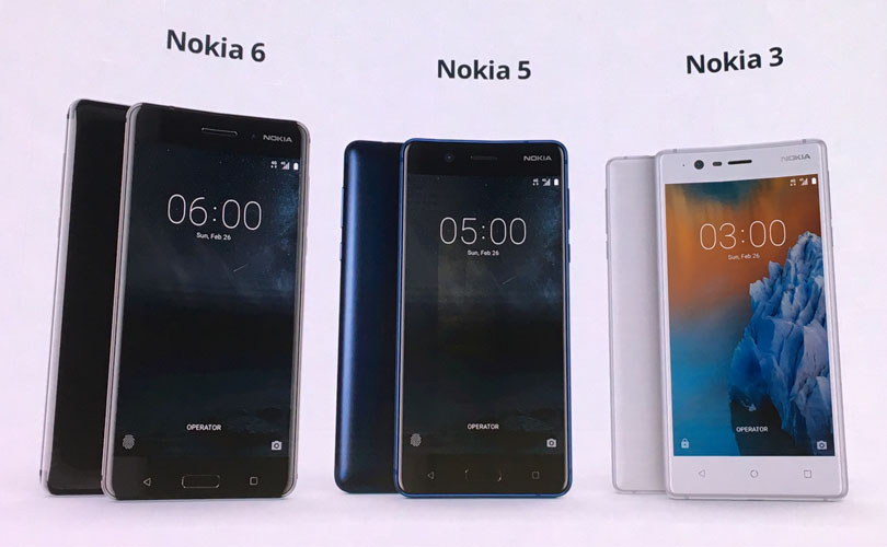 Pricing of Nokia 6, 5, 3 in India leaked